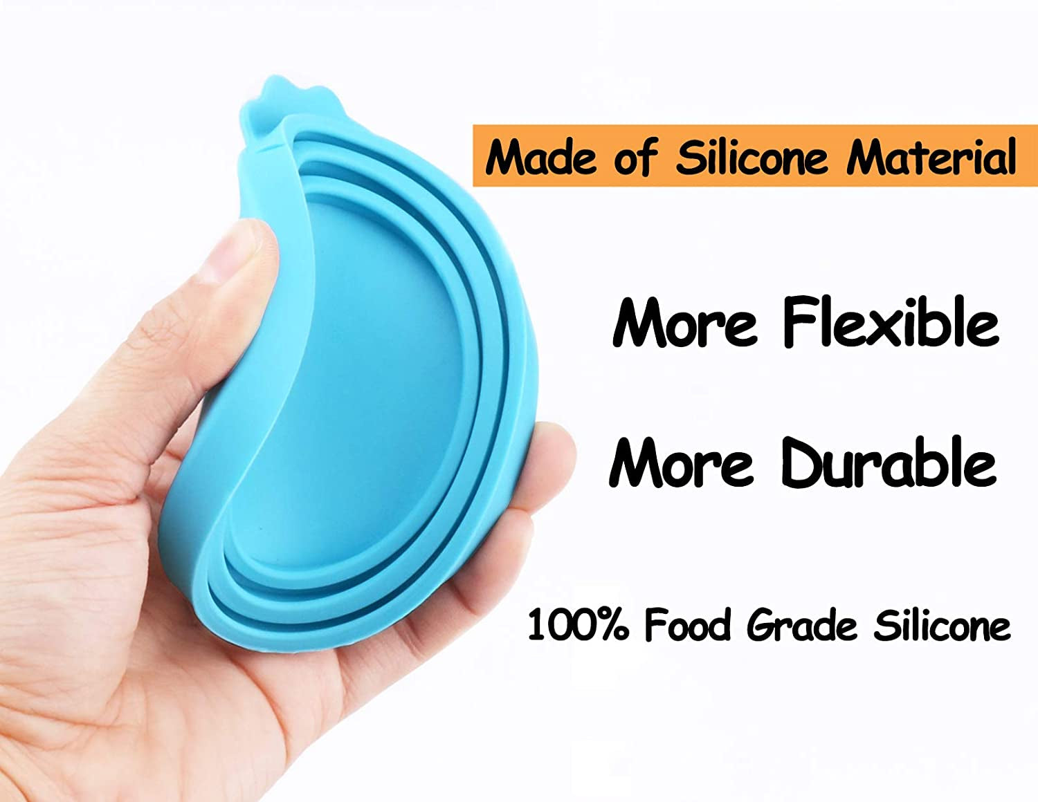Versatile Silicone Can Covers for Pet Food - Keep Canned Dog and Cat Food Fresh with Multi-Colored Lids