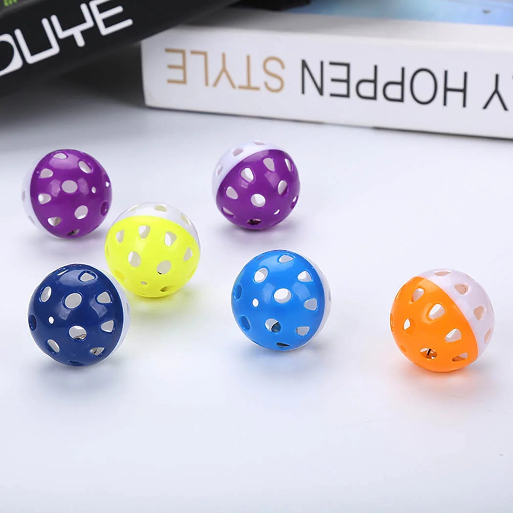 Exciting 6-Pack Cat Toy Bell Balls - Interactive Playtime Fun for Your Kitten!