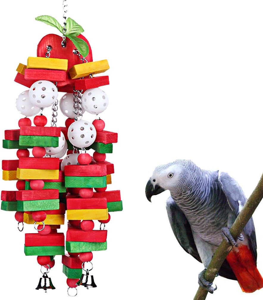 Exciting 22-Inch Bird Chewing Toy for Large and Medium Parrots - Perfect for Macaws, Cockatoos, and African Greys!