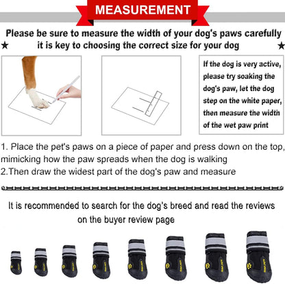 Ultimate Dog Shoes for Large Dogs - Protect Your Pup's Paws from Hot Pavement, Snow, and Rain with Water-Resistant, Skid-Resistant Boots for All Seasons!