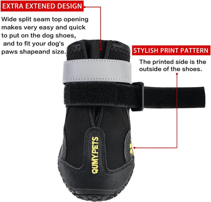 Ultimate Dog Shoes for Large Dogs - Protect Your Pup's Paws from Hot Pavement, Snow, and Rain with Water-Resistant, Skid-Resistant Boots for All Seasons!