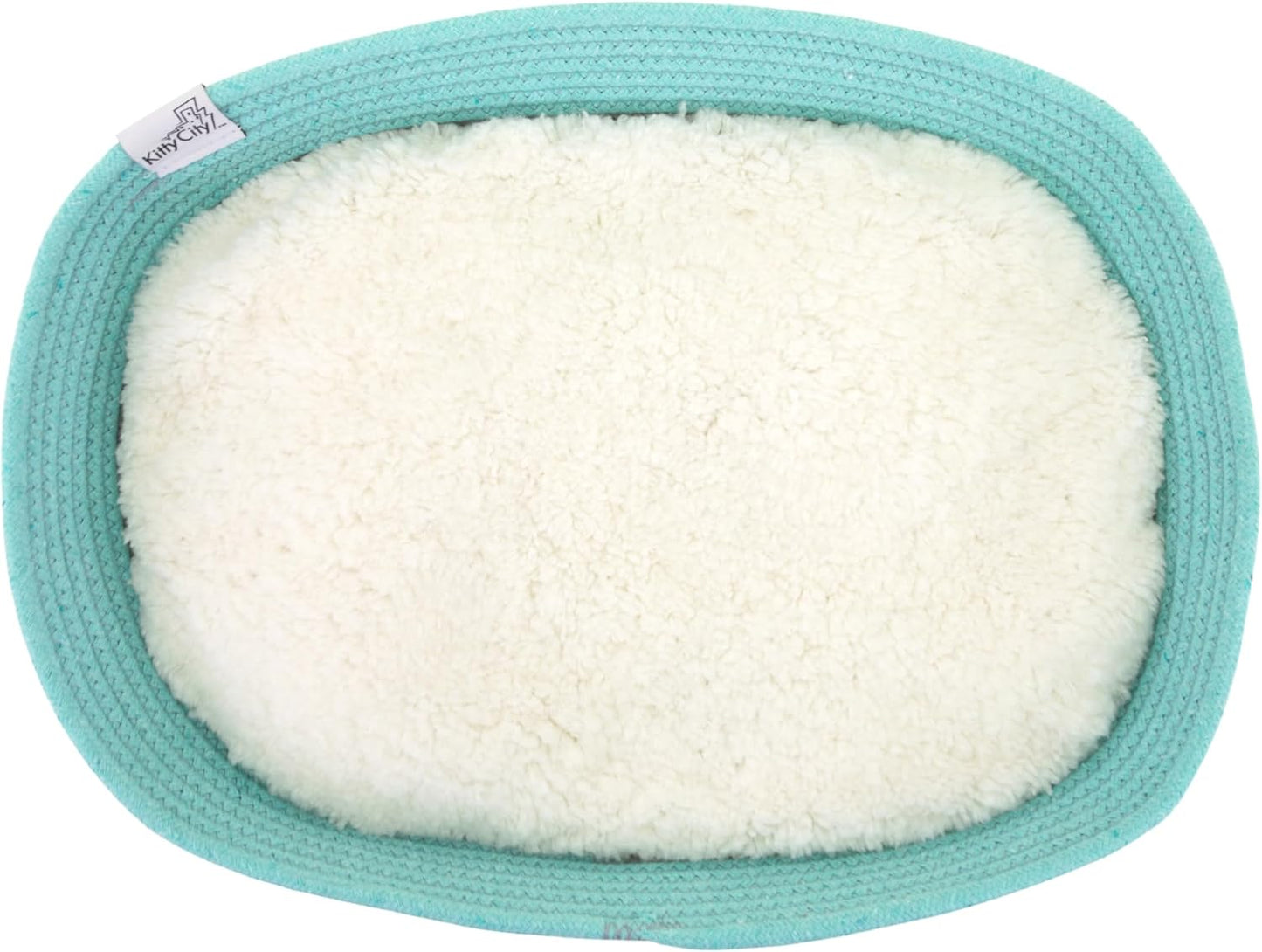 Cozy Woven Cat Bed for Ultimate Comfort - 14" W x 19" L x 5" H