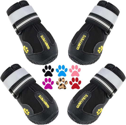 Ultimate Dog Shoes for Large Dogs - Protect Your Pup's Paws from Hot Pavement, Snow, and Rain with Water-Resistant, Skid-Resistant Boots for All Seasons!