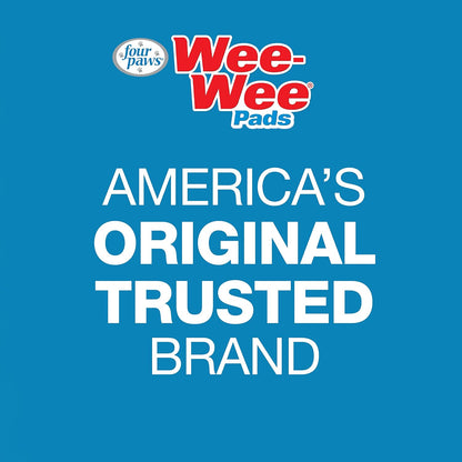 Wee-Wee Superior Performance Unscented Dog & Puppy Pee Pads - 100 Count of Leak-Proof, Quilted Potty Training Pads for All Sizes - 22" x 23"