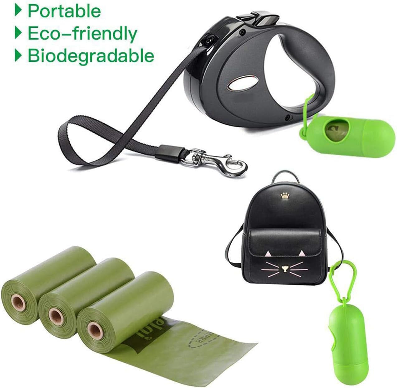 Eco-Friendly Biodegradable Dog Poop Bags - Scented Leak-Proof Waste Bags with Dispenser - 450 Count