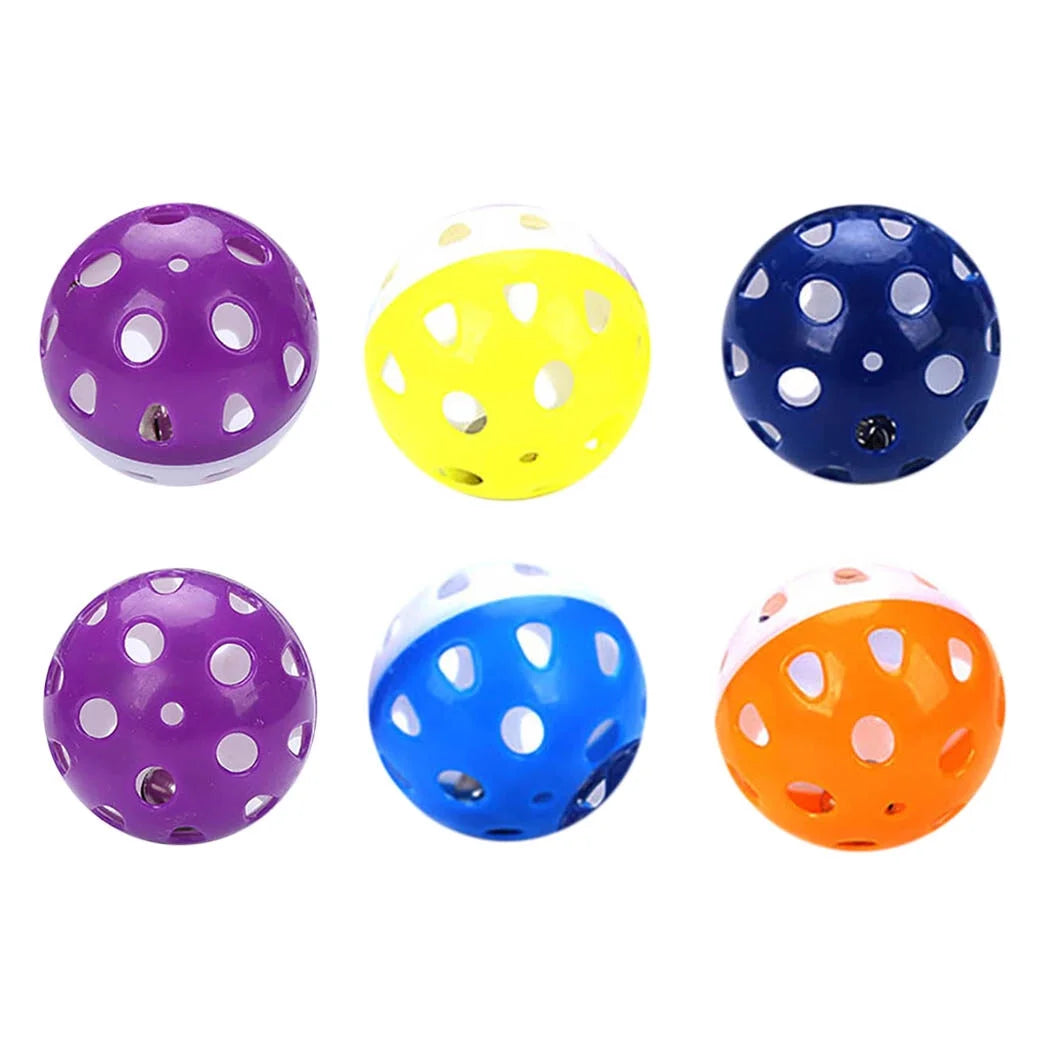 Exciting 6-Pack Cat Toy Bell Balls - Interactive Playtime Fun for Your Kitten!