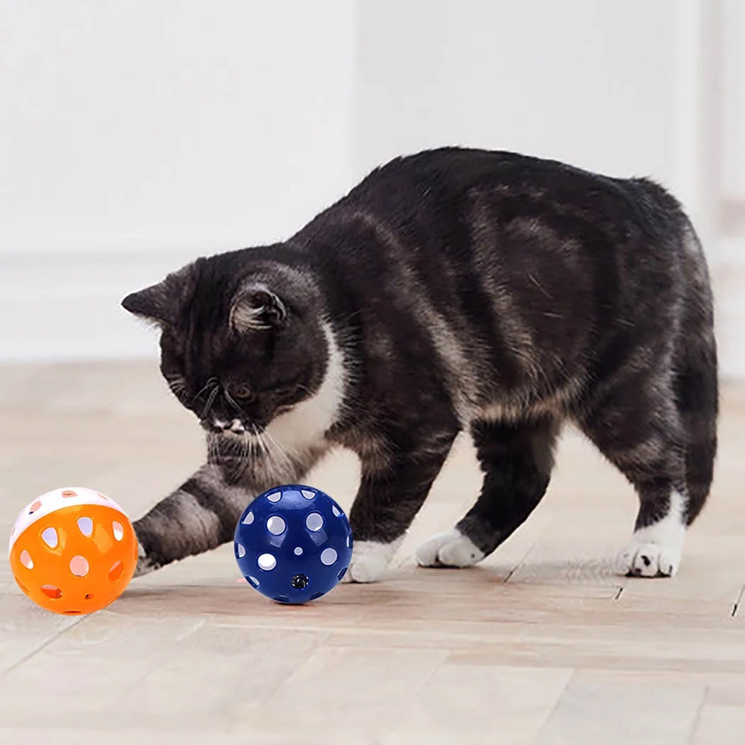 Exciting 6-Pack Cat Toy Bell Balls - Interactive Playtime Fun for Your Kitten!