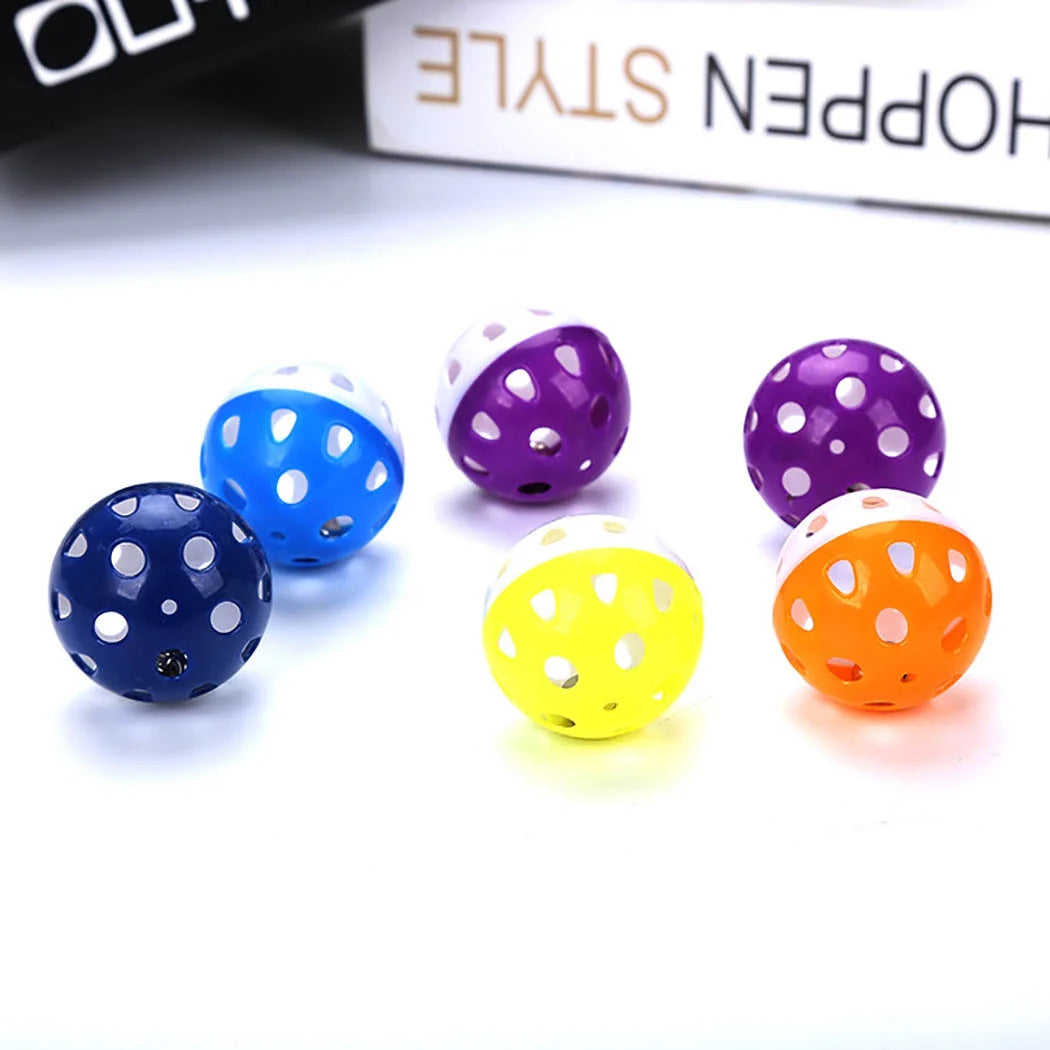 Exciting 6-Pack Cat Toy Bell Balls - Interactive Playtime Fun for Your Kitten!