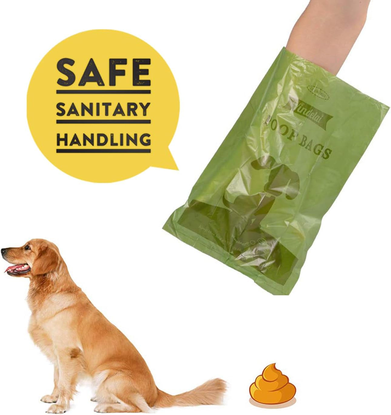Eco-Friendly Biodegradable Dog Poop Bags - Scented Leak-Proof Waste Bags with Dispenser - 450 Count